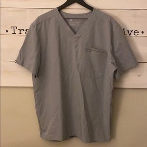 Charcoal Men’s XL Figs Scrub Top